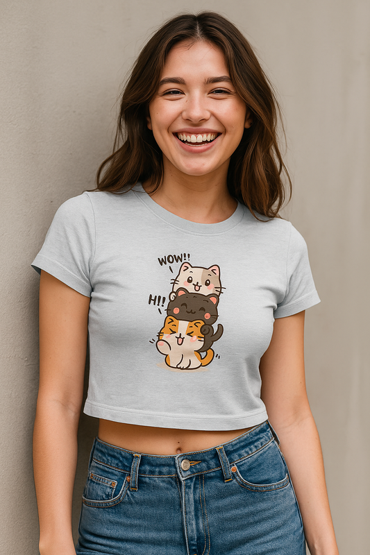 “Stacked With Cuteness” Crop Top