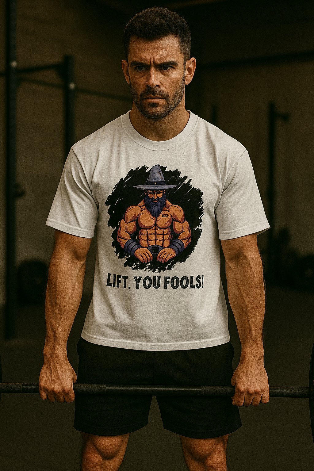 LIFT, YOU FOOLS! Gym Wizard Tee