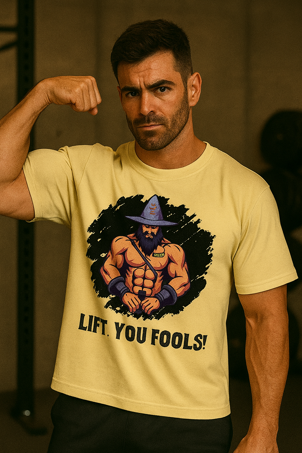 LIFT, YOU FOOLS! Gym Wizard Tee