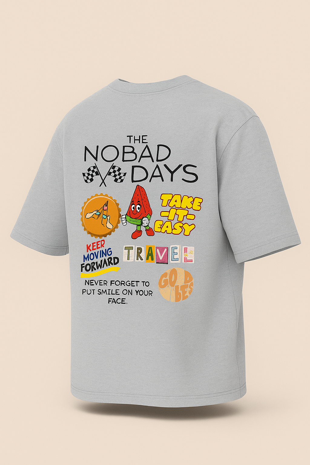'The NOBAD Days' Unisex Oversized Graphic Tee
