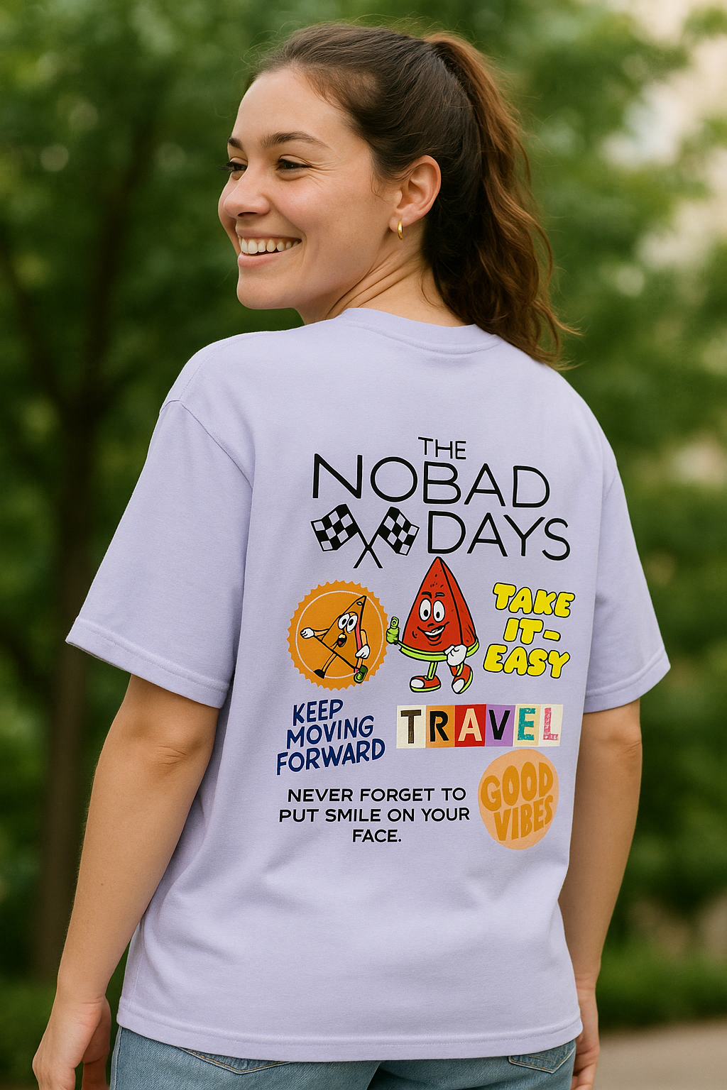 'The NOBAD Days' Unisex Oversized Graphic Tee