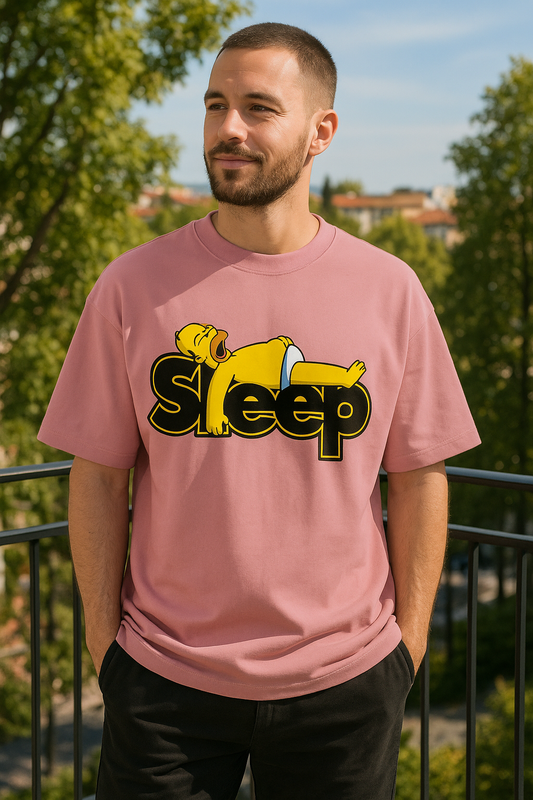 “Sleep Mode: Activated” Unisex Terry Oversized Tee