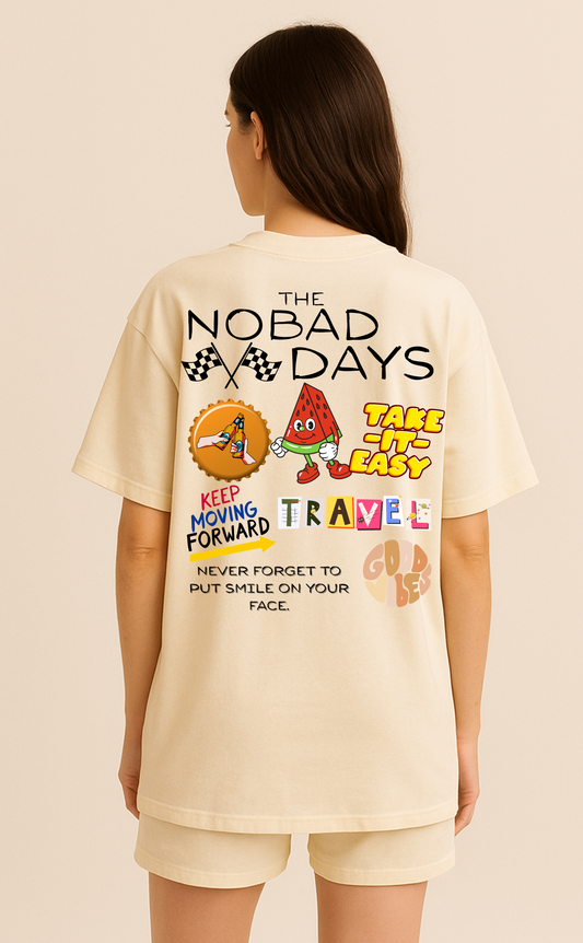 'The NOBAD Days' Unisex Oversized Graphic Tee