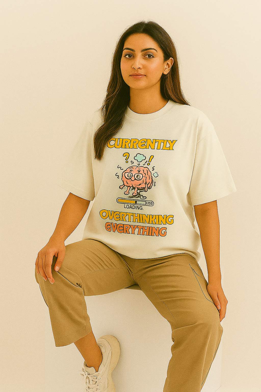 “Overthink Mode” Unisex Oversized Tee