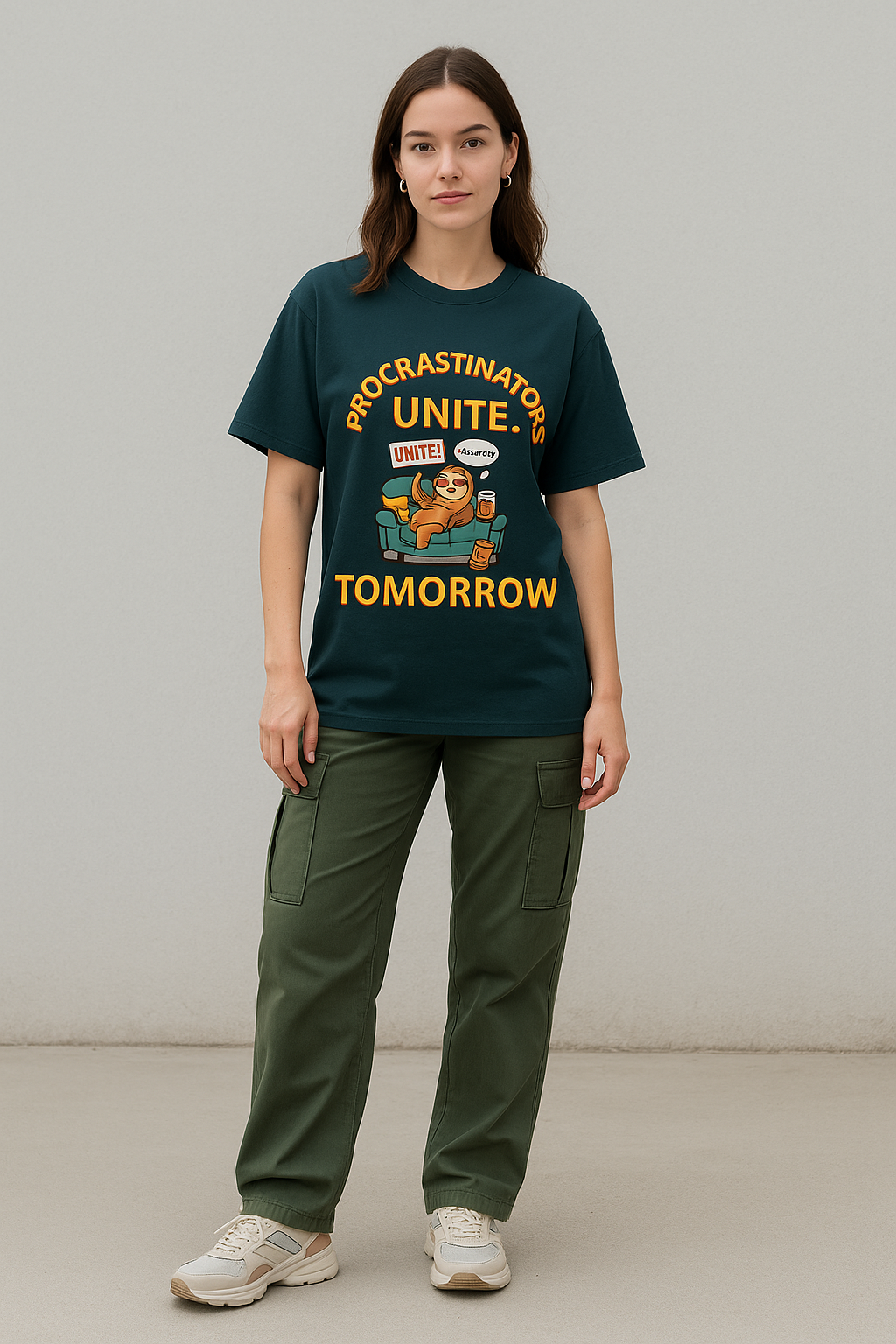 “Pro Mode: Later” Unisex Oversized Tee