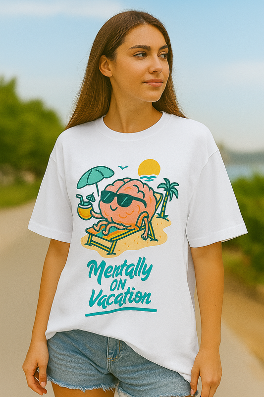 “Out of Office” Unisex Oversized Tee