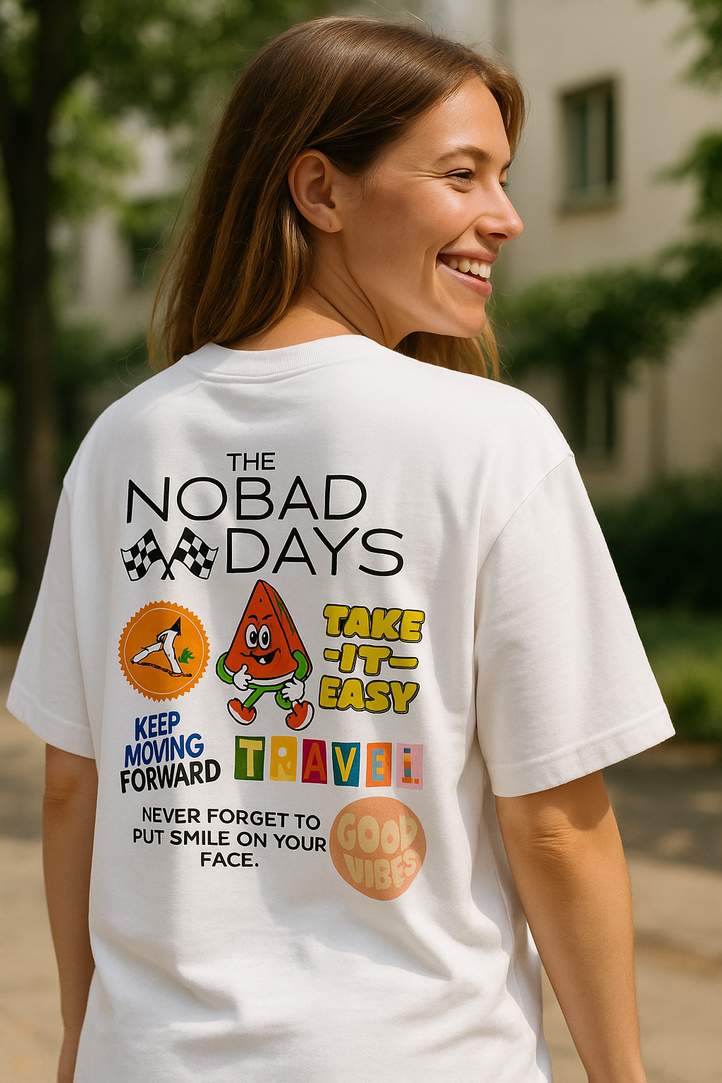 'The NOBAD Days' Unisex Oversized Graphic Tee
