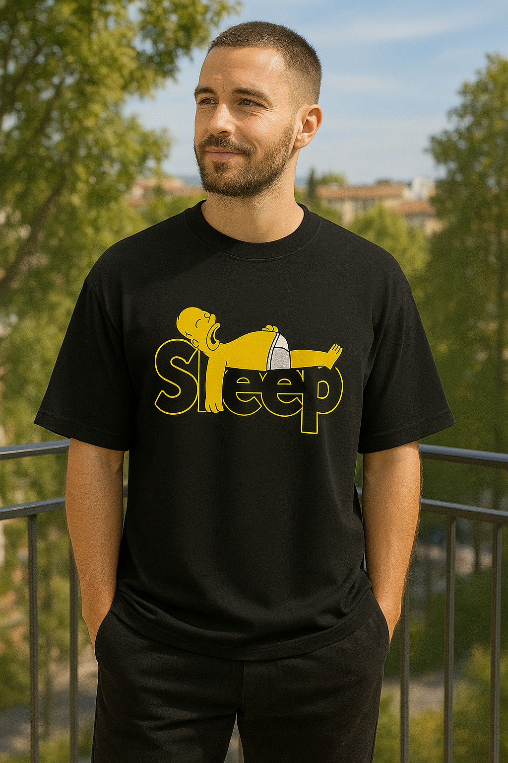 “Sleep Mode: Activated” Unisex Terry Oversized Tee