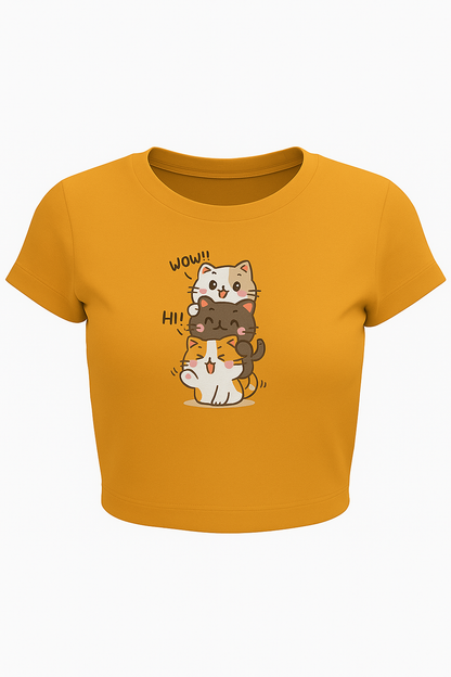 “Stacked With Cuteness” Crop Top