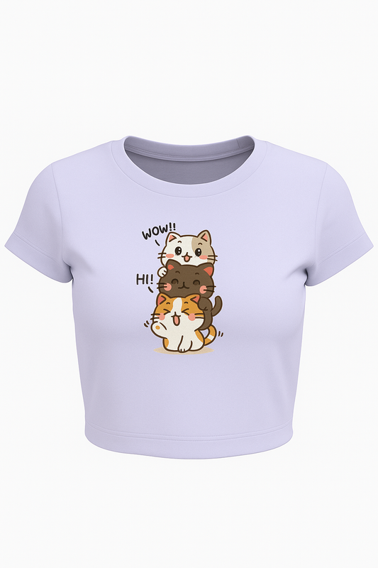 “Stacked With Cuteness” Crop Top
