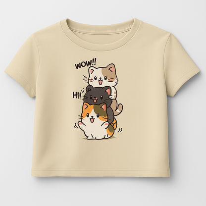 “Stacked With Cuteness” Crop Top
