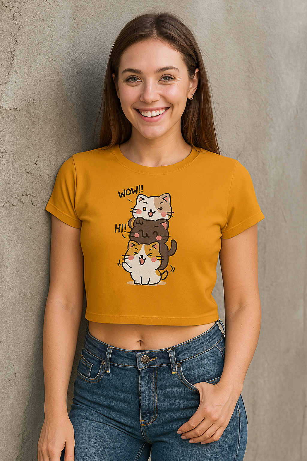 “Stacked With Cuteness” Crop Top