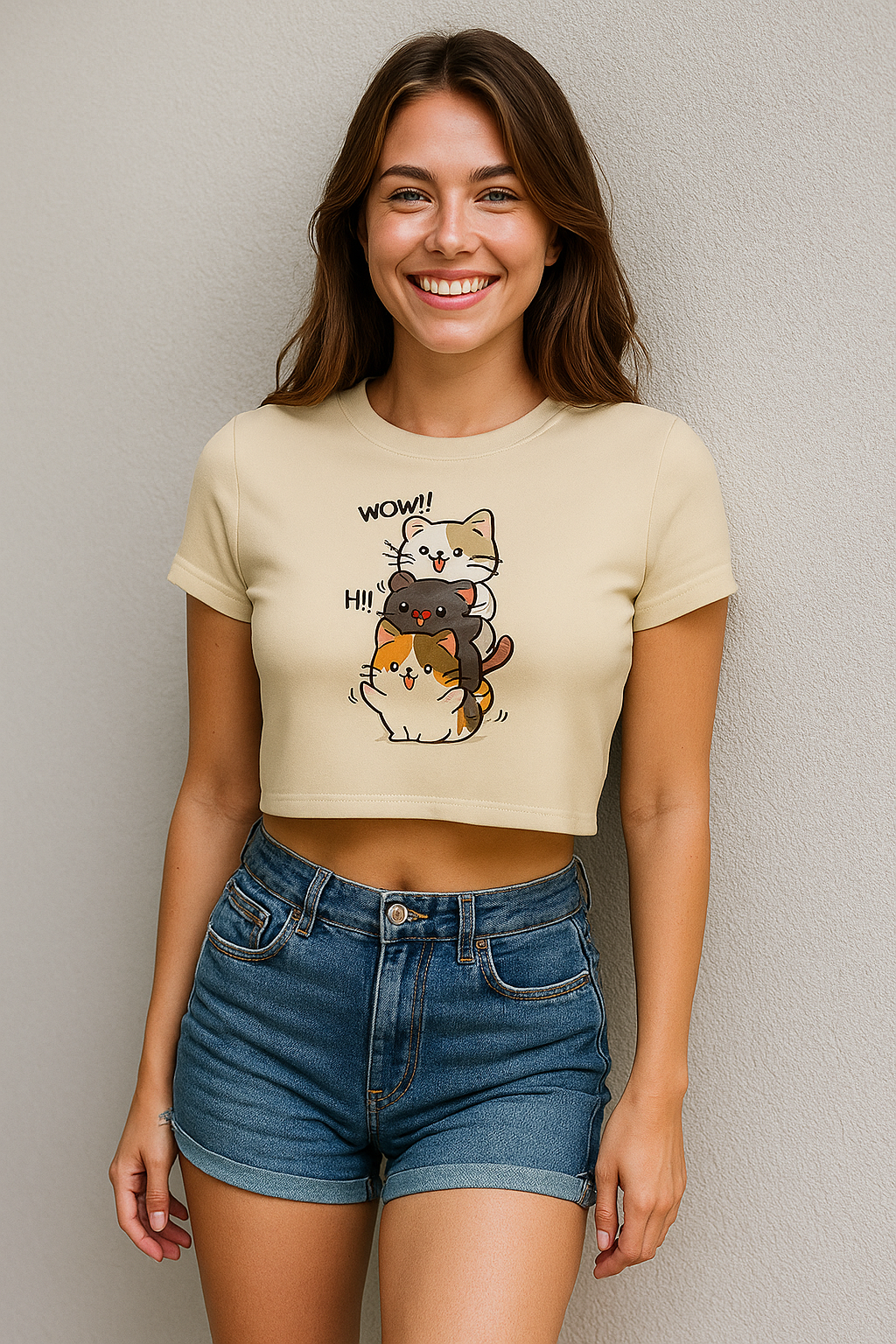 “Stacked With Cuteness” Crop Top