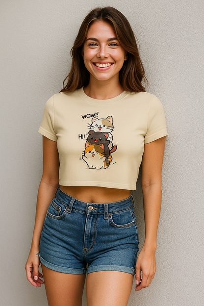 “Stacked With Cuteness” Crop Top