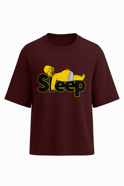 “Sleep Mode: Activated” Unisex Terry Oversized Tee