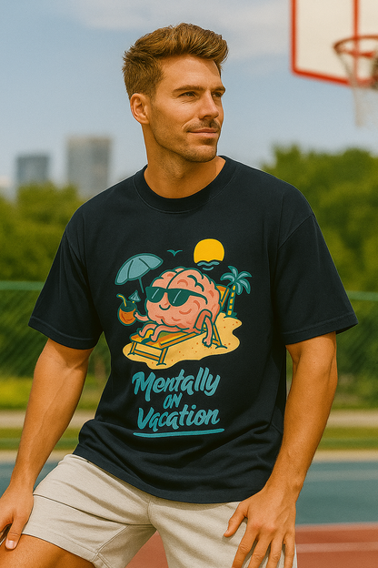 “Out of Office” Unisex Oversized Tee