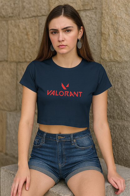 “Clutch Queen” Valorant Crop Top